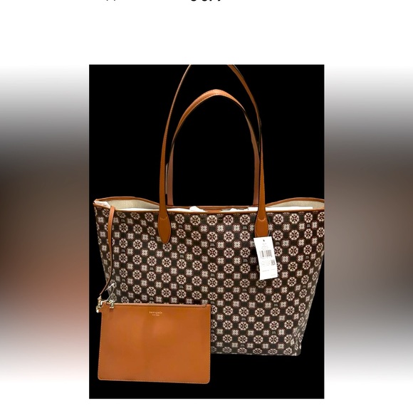 kate spade Handbags - NWT Kate Spade Flower
Monogram Sutton Tote With Pouch
I Retail $358